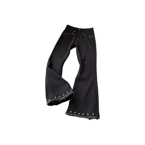 CAT'S PAW Черный Унисекс Джинсы