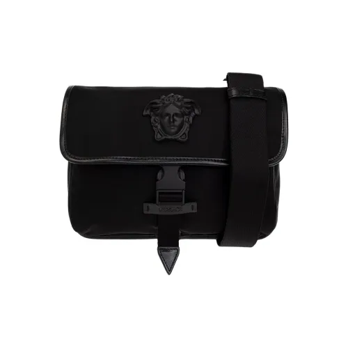 VERSACE Нейлоновые сумки через плечо сумка на плечо мужская черная