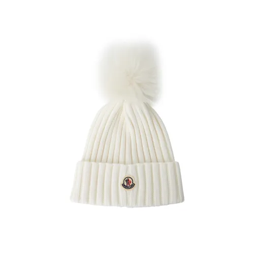 Moncler Чистая шерсть Шапки-бини Женские Белые