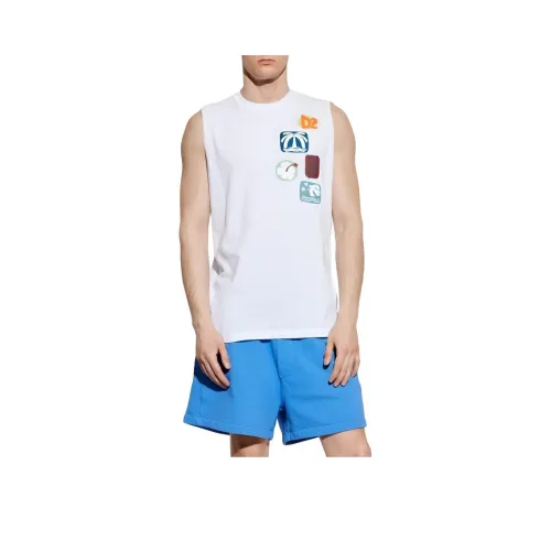 DSQUARED 2 Топ без рукавов Мужской Белый