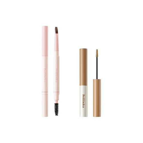 FEILINKA Лезвие Shaped Eyebrow Pencil и Brow Gel Комбо Набор Коричневый Водонепроницаемый