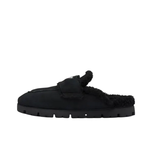 PRADA Резина Slide Мужские Черные