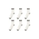 6 пар, белый