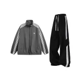 Серый топ + черные штаны