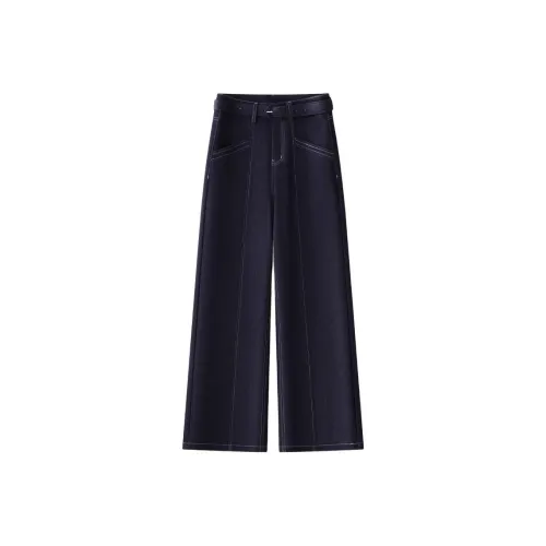 Джинсы с широкими штанинами Женские Весна ОСЕНЬ 2025 Модные Лучшие продаваемые Брюки прямого кроя длиной (размер в длину)