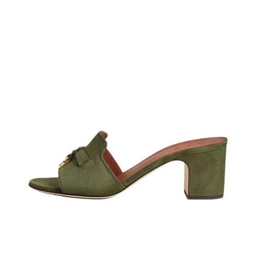 Loro Piana Слипоны 5,5 см Женские Зеленые