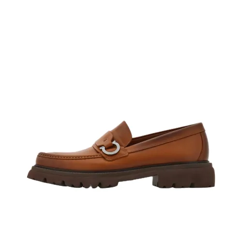 FERRAGAMO GANCINI Лоферы Мужские Коричневые