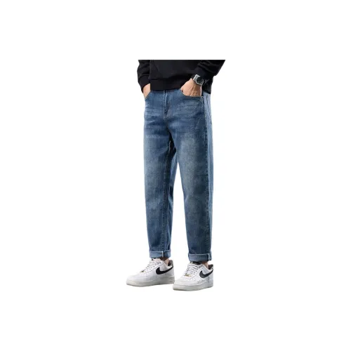 Tonlion Medium Blue Unisex Jeans Тонлион Средне-синие Унисекс Джинсы