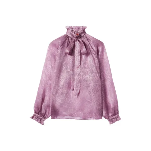 La DOUBLEJ. Серый Розовый Женские Рубашки