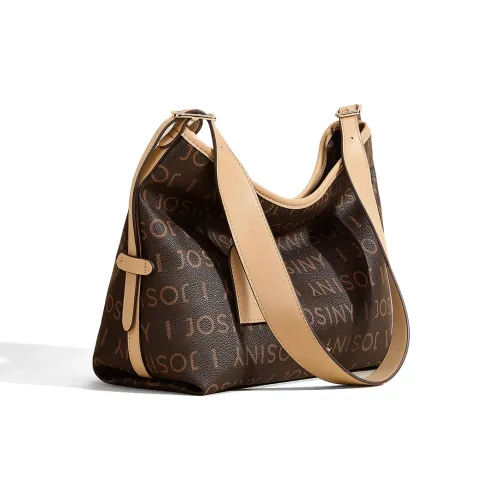 JOSINY Сумка Tote из синтетической кожи среднего размера женская кофейного хаки цвета
