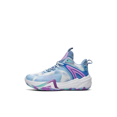 Grace Амортизация Устойчивый к истиранию Легкий Амортизация MID Топ Баскетбольные кроссовки Детские