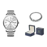 Стальной браслет, натуральный белый