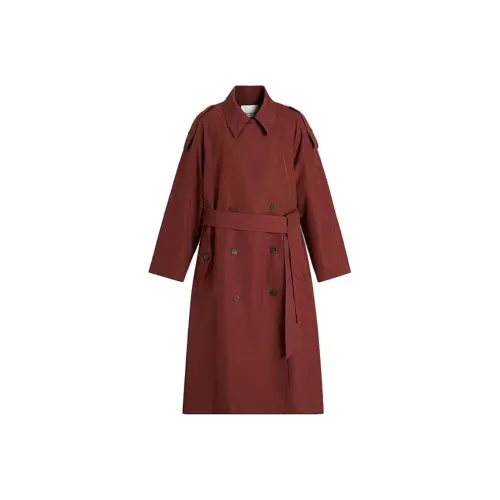 Marisfrolg Женский тренч цвета бордовый