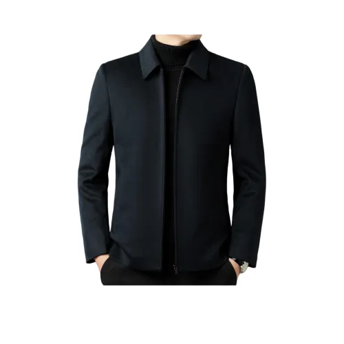 LAOYECHE Темно-синий мужской пальто