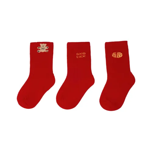 EBMINI 2025 Fall Носки 3 упаковки Дети 3-7 лет