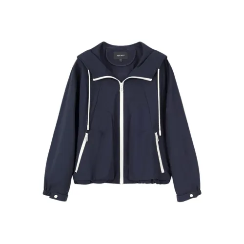 NINE WEST Темно-синий женский короткий пальто