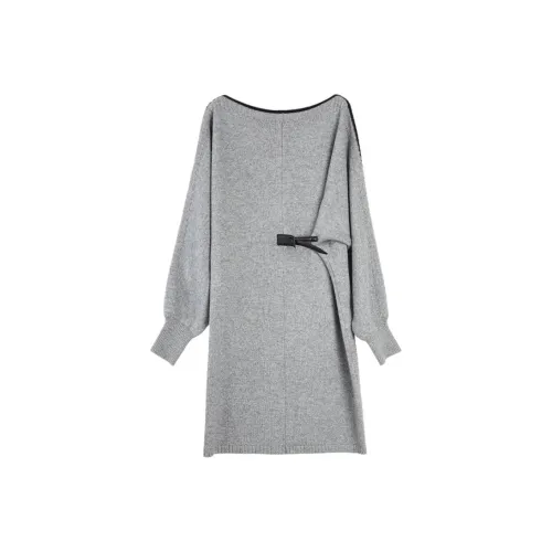 ELLE Длинное платье с длинными рукавами женское