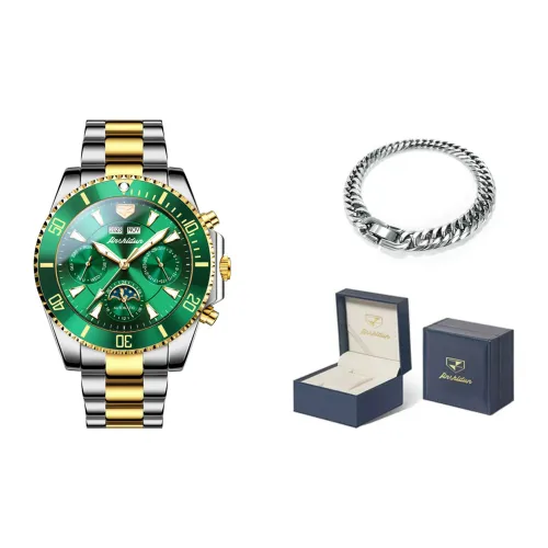 Jin Shi Dun Artisan Collection Механический механизм ремешок из нержавеющей стали черный циферблат мужские часы