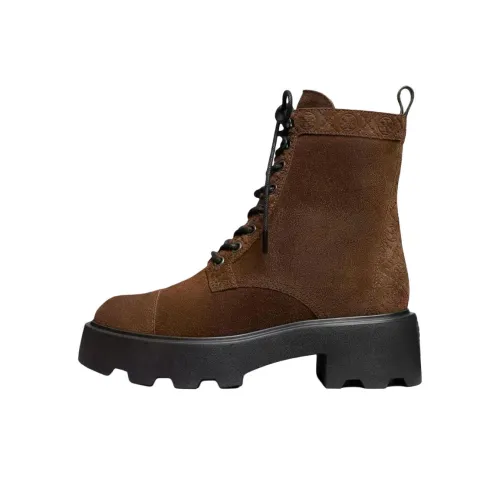 TORY BURCH T Monogram Короткий Мартин Ботинок 6,5 см Женский Коричневый