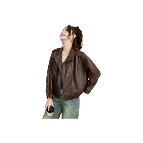 TERRE BLEUE Кожа Куртка Женская