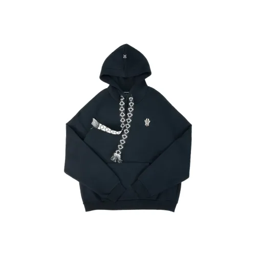 ANTA Флис Худи и Свитшоты с подкладкой унисекс основной цвет черный