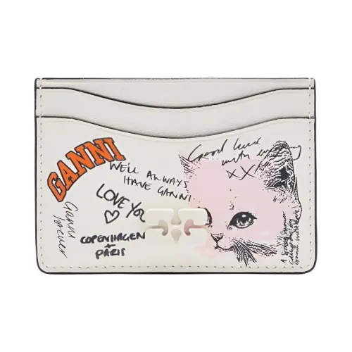 GANNI Переработанная кожа Держатель для карт Женские Многоцветный