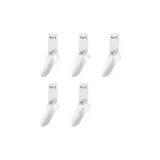 [5 пар] Белый, Черный