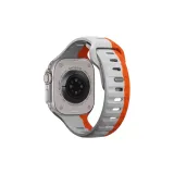 【Дикий Trail Серо-оранжевый】Спортивный Квадратный Пряжка Силиконовый Ремень