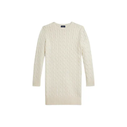 Polo Ralph Lauren Сливочный Детские Платья