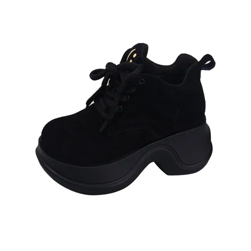 Yue Elsa Высота Увеличивающая Баланс Поддержка Устойчивость к Износу Противоскользящий Низкий Топ Повседневная Обувь Женская