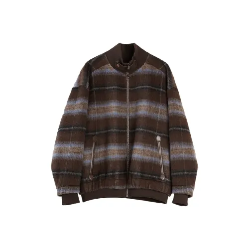 ELLE Кофейная клетка Женские меховые изделия