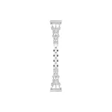 Украшенный стразами, бабочка, серебряный