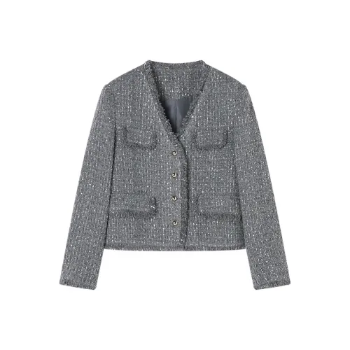 XIANGYING Средне-серый Женские Куртки