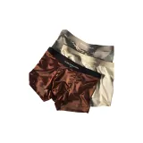 Мечтательный Коричневый + Рынок Пряжа Белый + Серебряный Бамбуковый уголь 3 шт 10A Класс Антибактериальный Трусы