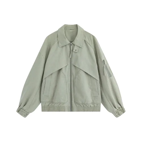 RIVER STONE Светло-зеленый унисекс куртки