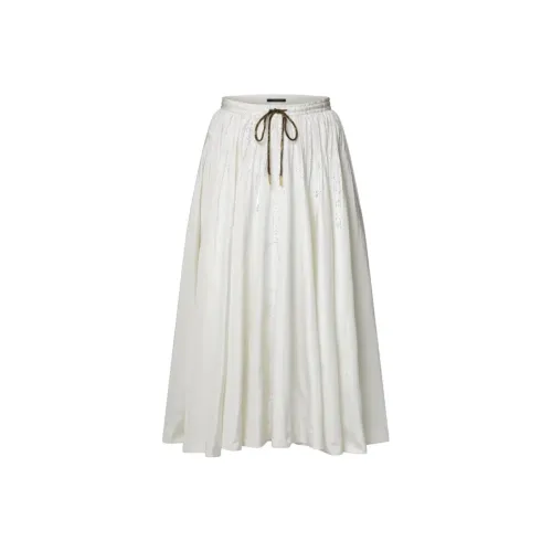 LOUIS VUITTON x Grace Coddington FW25 Повседневный Длинный Юбка Женские