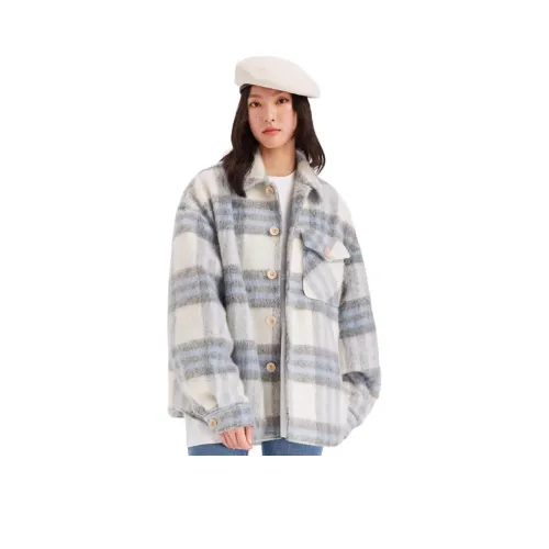 Gentle welcome Белый Серый Унисекс Куртки