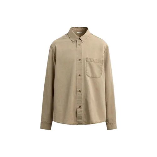 ZARA Коричневые Мужские Рубашки