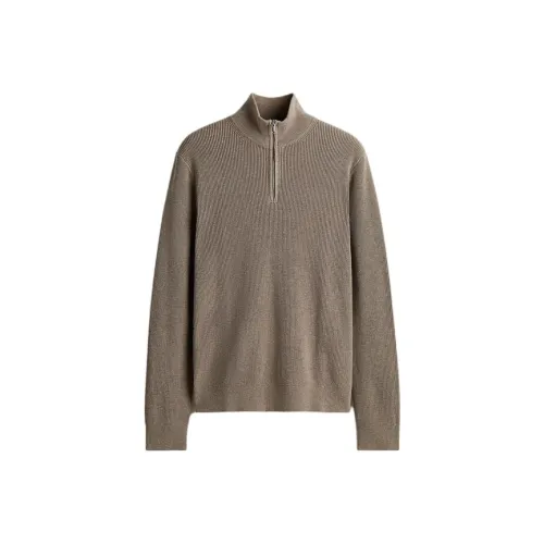 H M Темный Бежевый Мужской Трикотаж