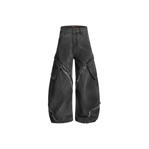 CVOOOER Черный Серый Цвет Унисекс Джинсы