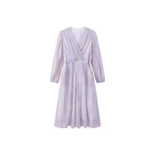 Another Alley Длинное платье с длинными рукавами женское