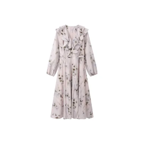 Another Alley Длинное платье с длинными рукавами женское