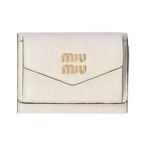 MIU MIU Кожа Кошелек Маленький Женская Белая