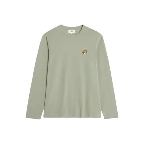 Maison Kitsune Лавровый Зеленый Мужские T-Рубашки