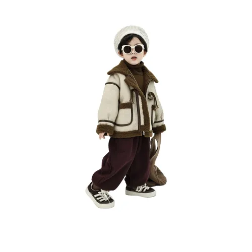 M JBABY Абрикос Kids Натуральный и искусственный мех