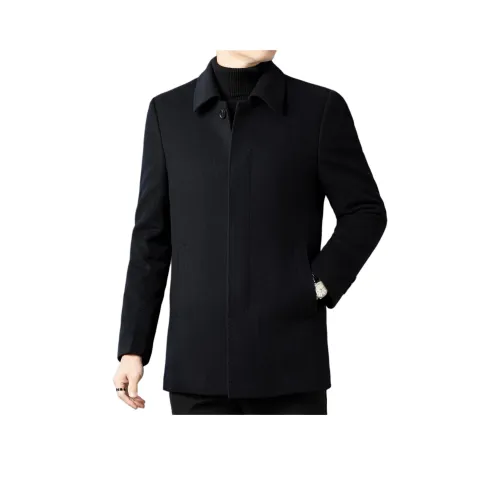 Vintage Cars Темно-синий Мужской Пальто