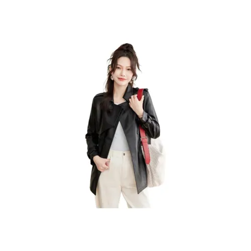 TERRE BLEUE Кожа Куртка Женская