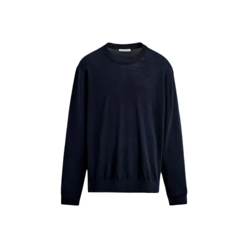 ZARA Морской синий Мужской Трикотаж