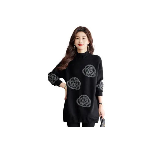 MJ Черный Женский Трикотаж