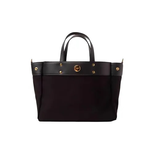 Fibreno Ткань Синтетическая кожа Сумка среднего размера Женская Черная